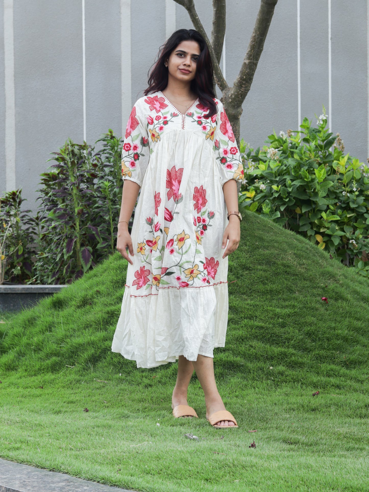 Pure Mul cotton floral maxi