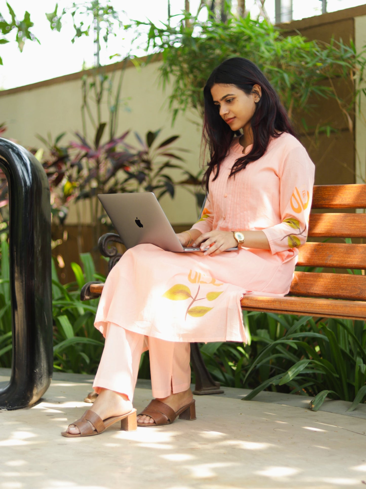 Pure Mul cotton Orange Co-ord set