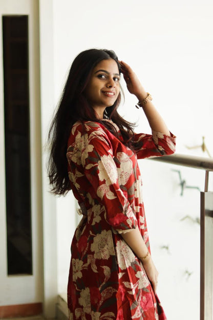 Marun Cotton floral co-ord set